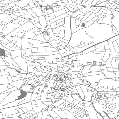 ROAD MAP OF SUTTON COLDFIELD, UNITED KINGDOM BY MAPBAKES