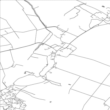 ROAD MAP OF SWAFFHAM BULBECK, UNITED KINGDOM BY MAPBAKES