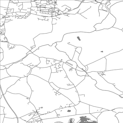 ROAD MAP OF SWALLOWFIELD, UNITED KINGDOM BY MAPBAKES