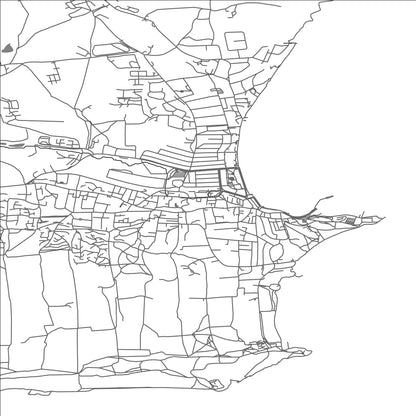 ROAD MAP OF SWANAGE, UNITED KINGDOM BY MAPBAKES