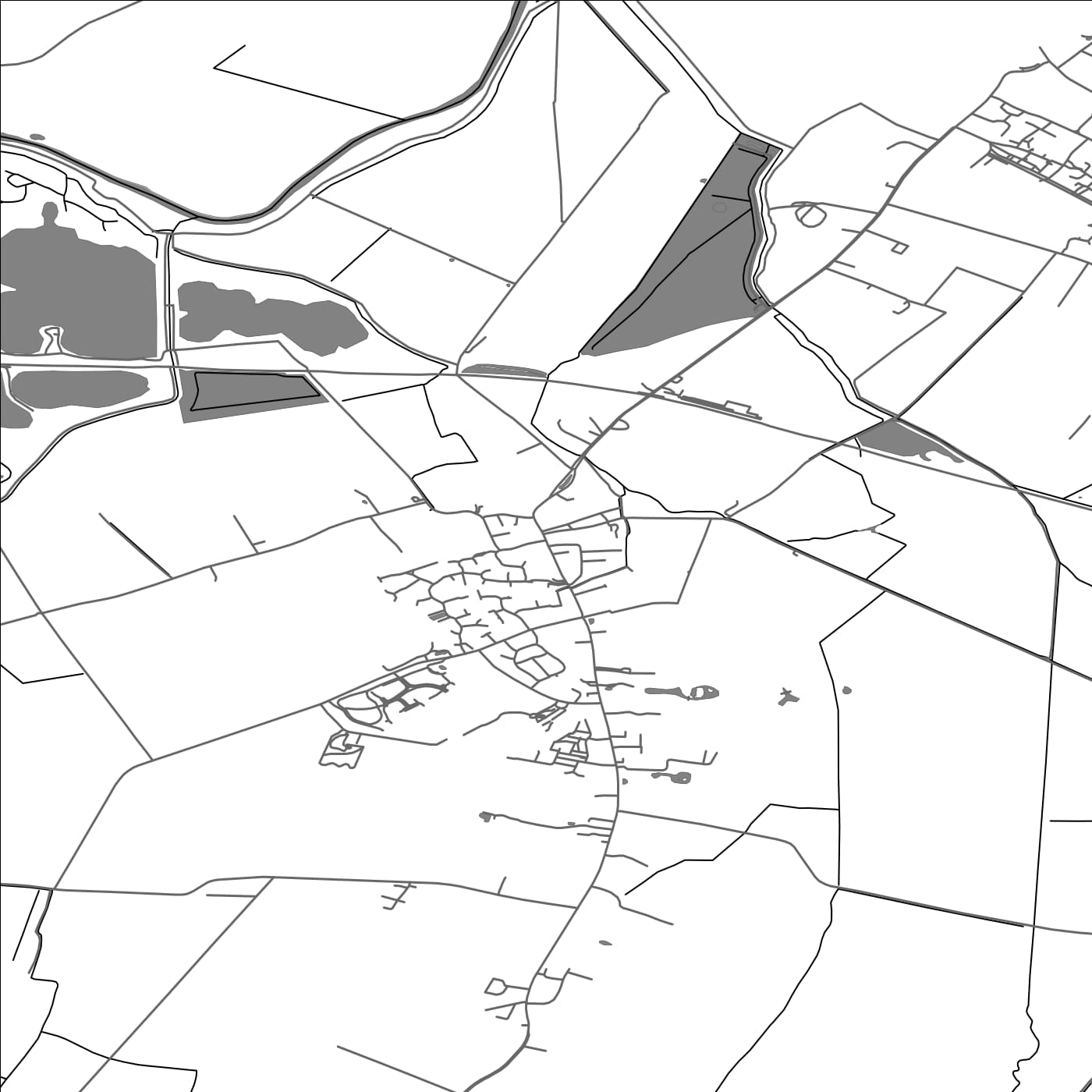 ROAD MAP OF SWAVESEY, UNITED KINGDOM BY MAPBAKES