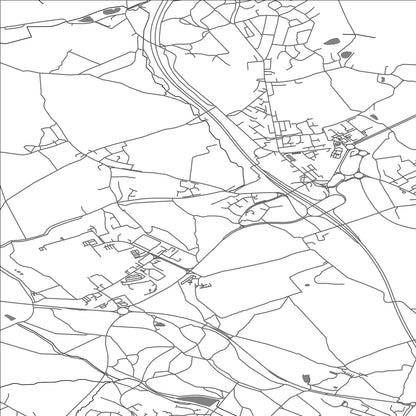 ROAD MAP OF TANKERSLEY, UNITED KINGDOM BY MAPBAKES