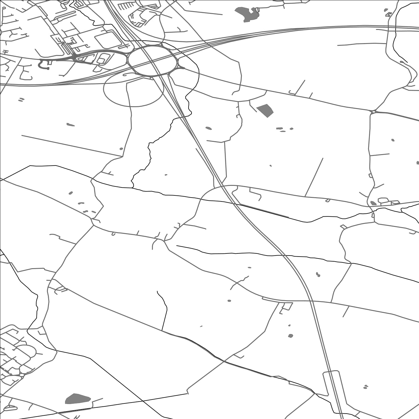 ROAD MAP OF TARBOCK, UNITED KINGDOM BY MAPBAKES