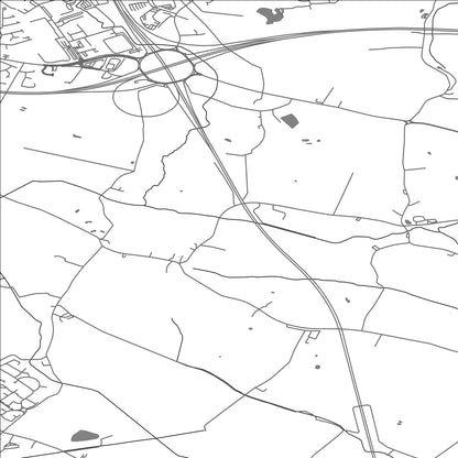 ROAD MAP OF TARBOCK, UNITED KINGDOM BY MAPBAKES