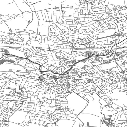 ROAD MAP OF TAUNTON DEANE, UNITED KINGDOM BY MAPBAKES