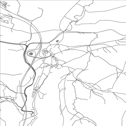 ROAD MAP OF TEBAY, UNITED KINGDOM BY MAPBAKES