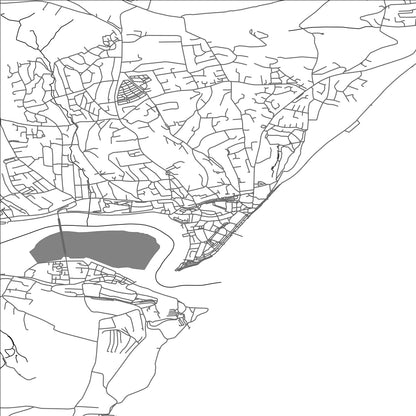 ROAD MAP OF TEIGNMOUTH, UNITED KINGDOM BY MAPBAKES