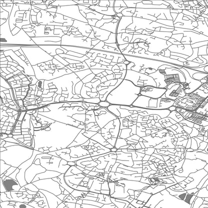 ROAD MAP OF TELFORD, UNITED KINGDOM BY MAPBAKES