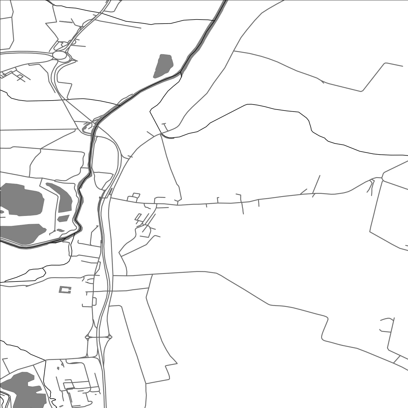 ROAD MAP OF TEMPSFORD, UNITED KINGDOM BY MAPBAKES