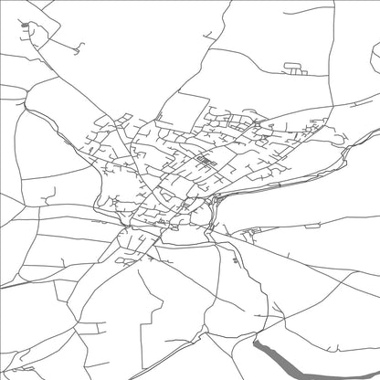 ROAD MAP OF TETBURY, UNITED KINGDOM BY MAPBAKES