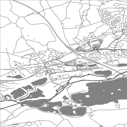 ROAD MAP OF THEALE, UNITED KINGDOM BY MAPBAKES