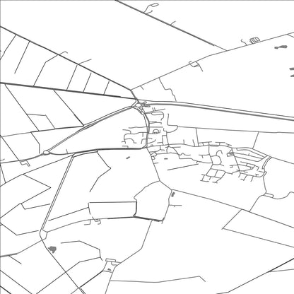 ROAD MAP OF THORNEY, UNITED KINGDOM BY MAPBAKES