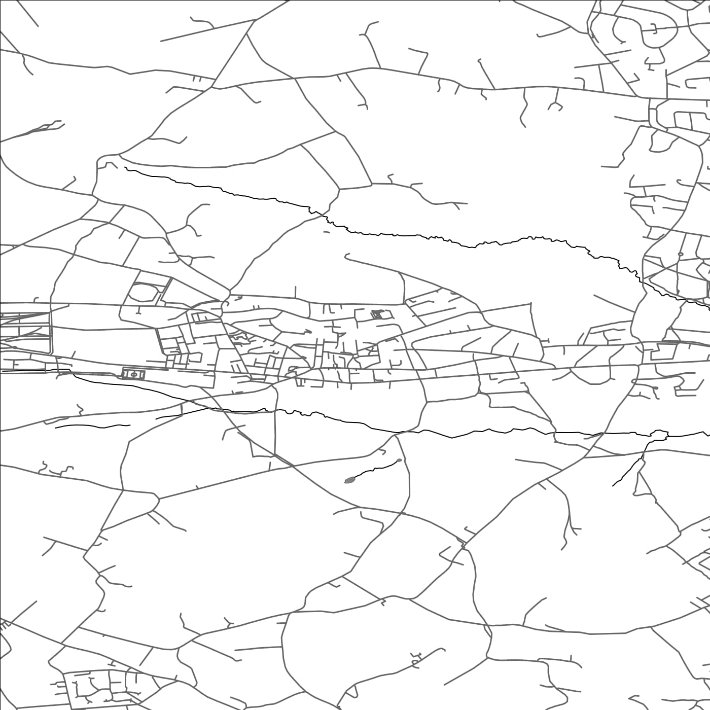 ROAD MAP OF THORNTON, UNITED KINGDOM BY MAPBAKES