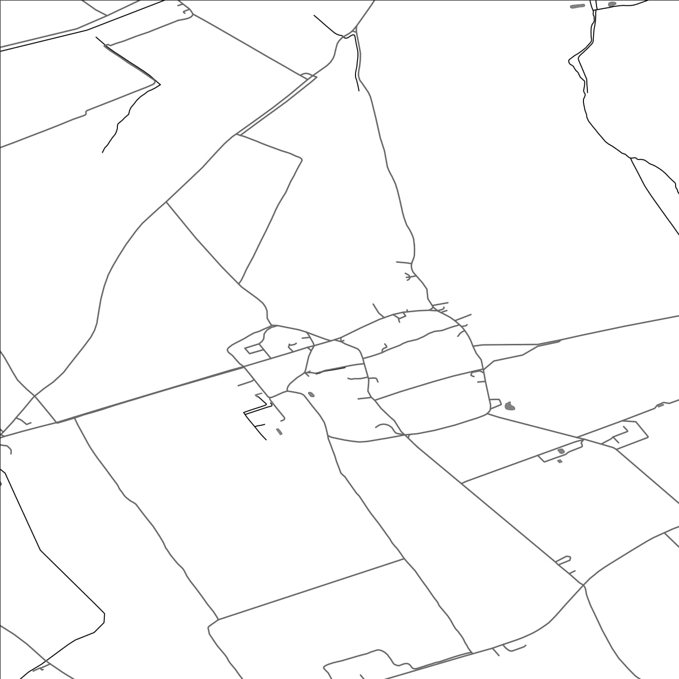 ROAD MAP OF THRIPLOW, UNITED KINGDOM BY MAPBAKES