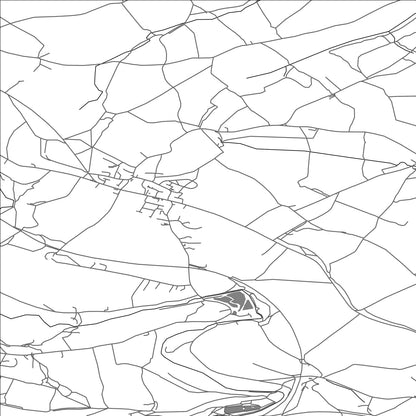 ROAD MAP OF THURGOLAND, UNITED KINGDOM BY MAPBAKES