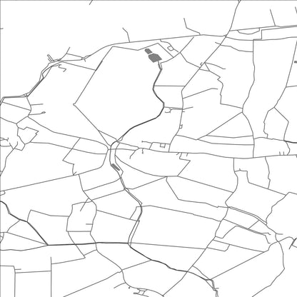 ROAD MAP OF THURLEIGH, UNITED KINGDOM BY MAPBAKES