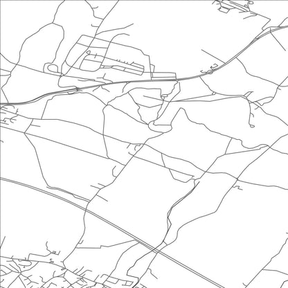 ROAD MAP OF THURNHAM, UNITED KINGDOM BY MAPBAKES