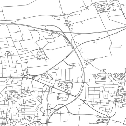 ROAD MAP OF THURROCK, UNITED KINGDOM BY MAPBAKES