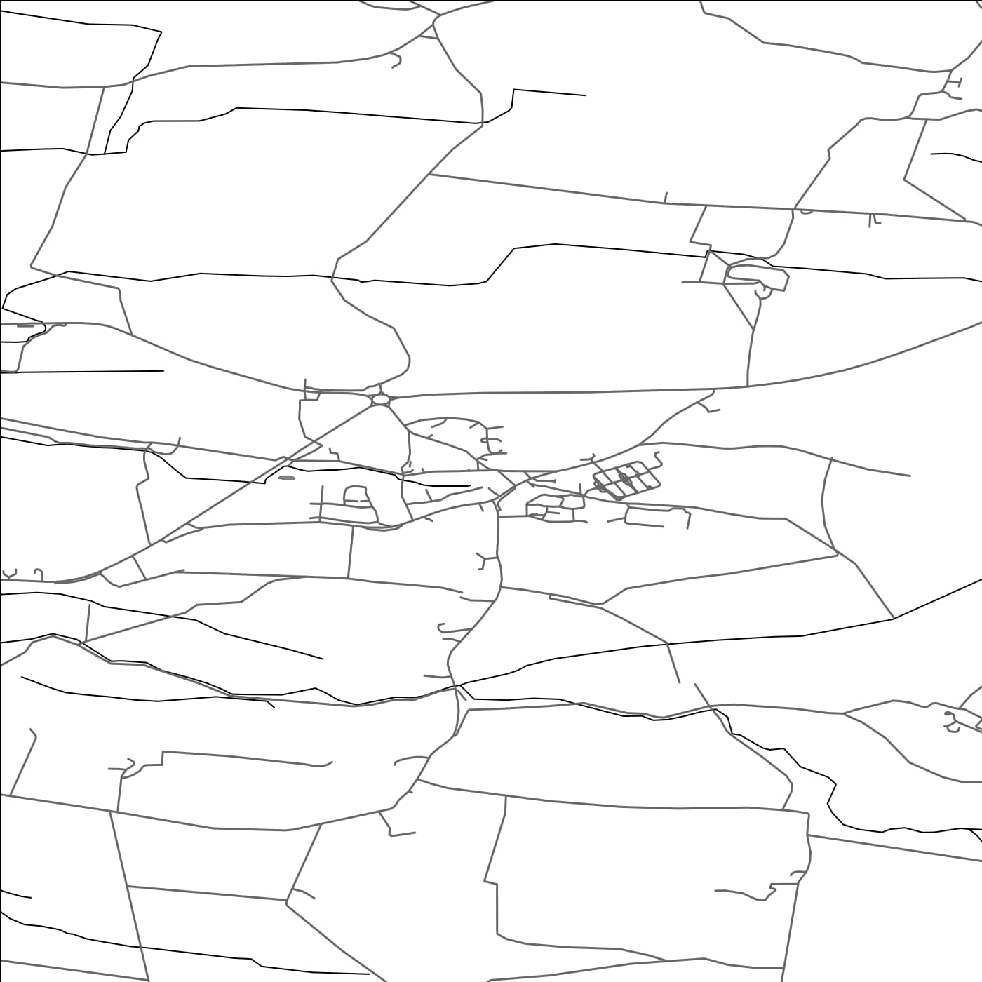 ROAD MAP OF THURSBY, UNITED KINGDOM BY MAPBAKES