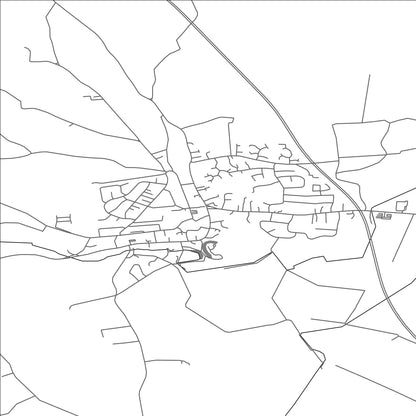 ROAD MAP OF TICKHILL, UNITED KINGDOM BY MAPBAKES