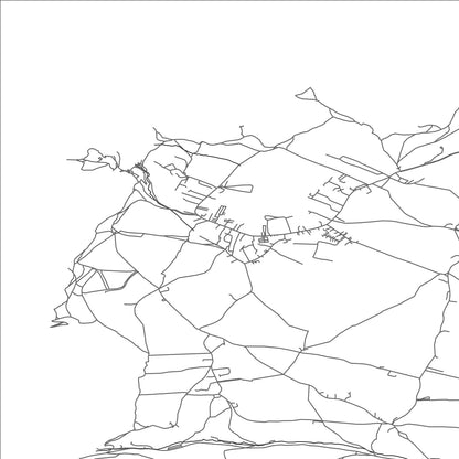 ROAD MAP OF TINTAGEL, UNITED KINGDOM BY MAPBAKES