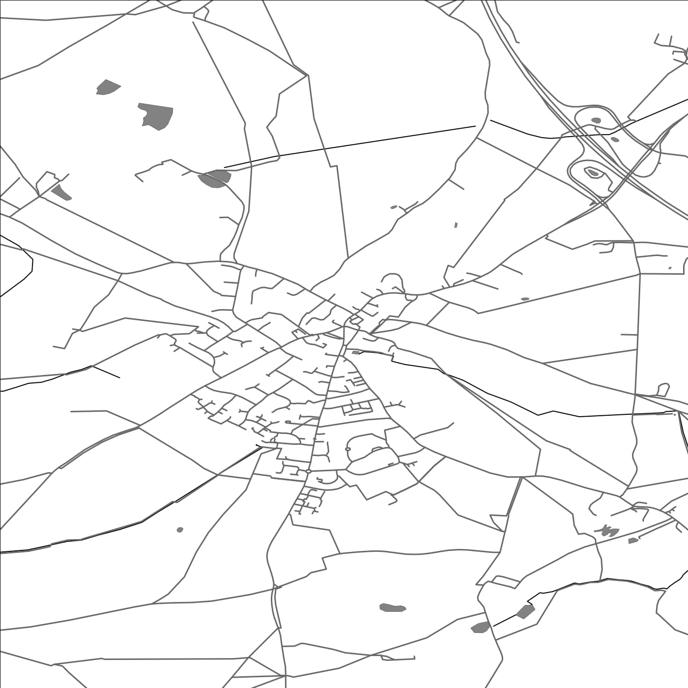 ROAD MAP OF TODDINGTON, UNITED KINGDOM BY MAPBAKES