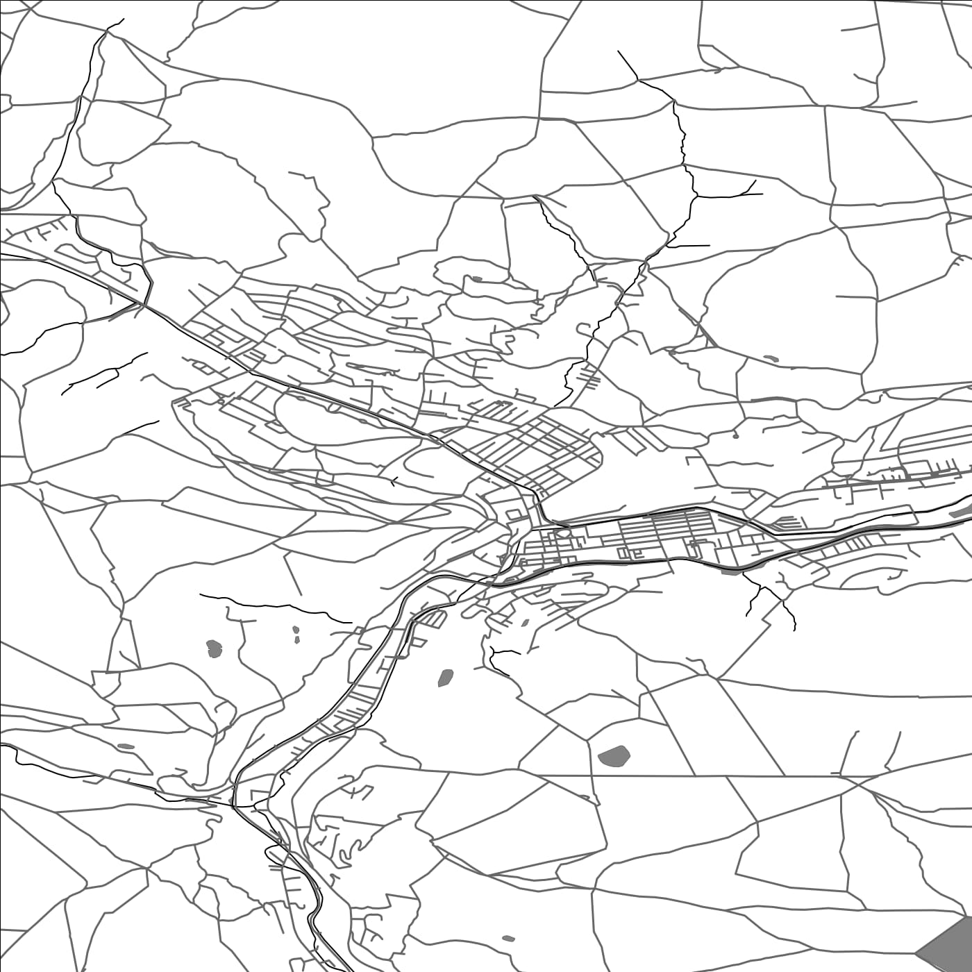 ROAD MAP OF TODMORDEN, UNITED KINGDOM BY MAPBAKES