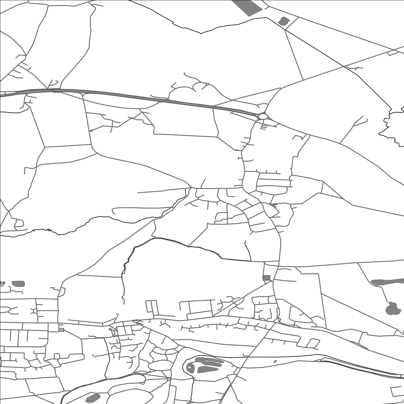 ROAD MAP OF TODWICK, UNITED KINGDOM BY MAPBAKES