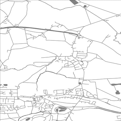 ROAD MAP OF TODWICK, UNITED KINGDOM BY MAPBAKES