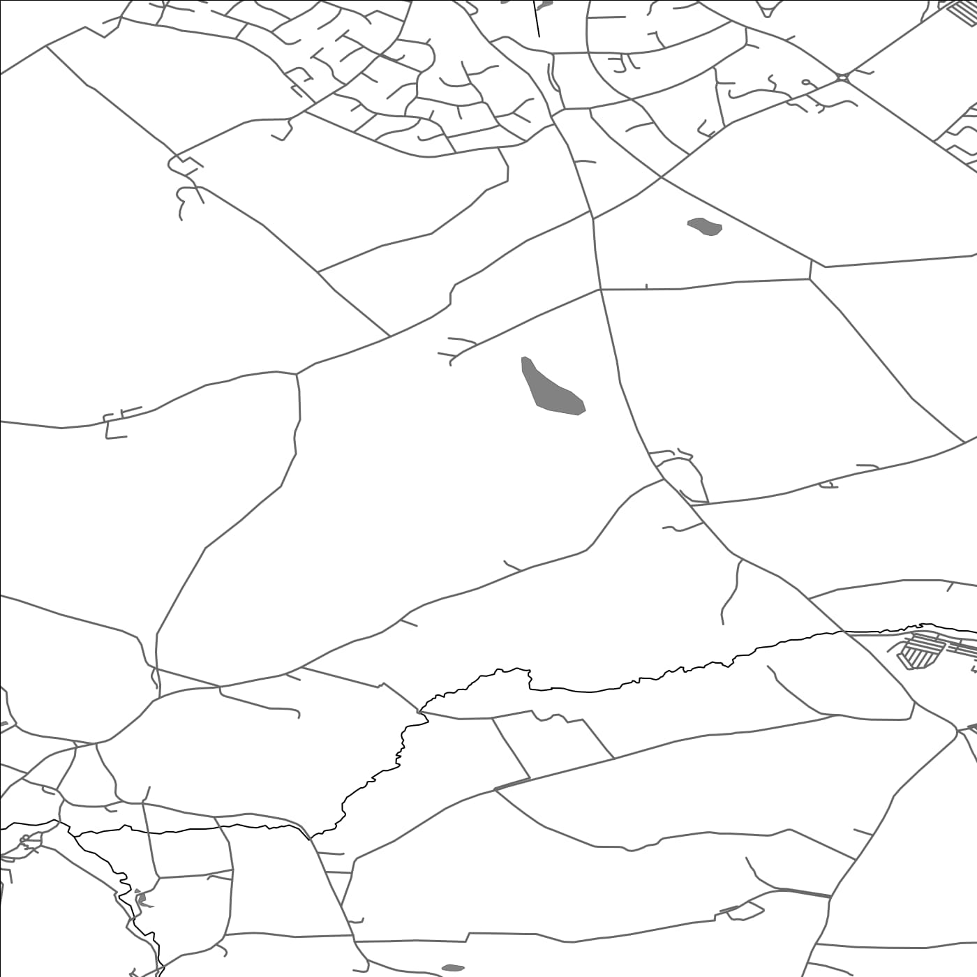 ROAD MAP OF TOFT, UNITED KINGDOM BY MAPBAKES