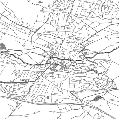 ROAD MAP OF TONBRIDGE, UNITED KINGDOM BY MAPBAKES