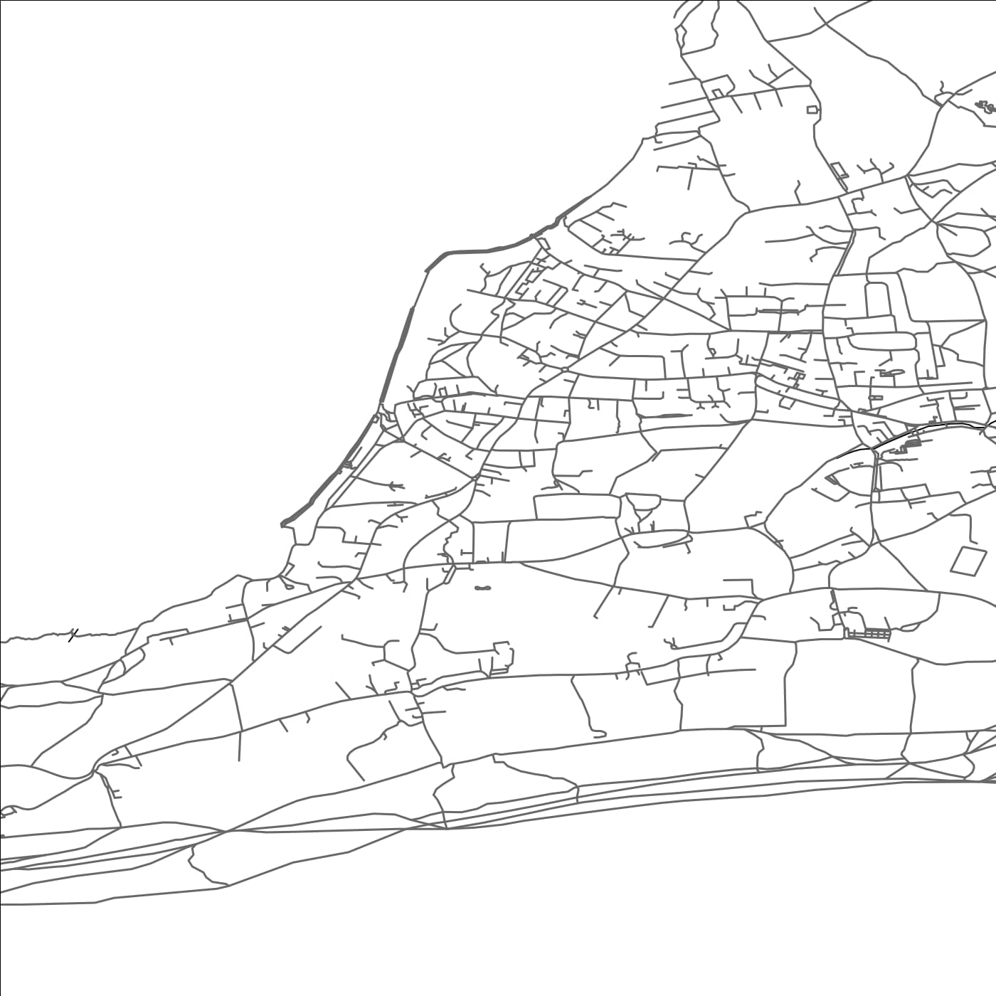 ROAD MAP OF TOTLAND, UNITED KINGDOM BY MAPBAKES