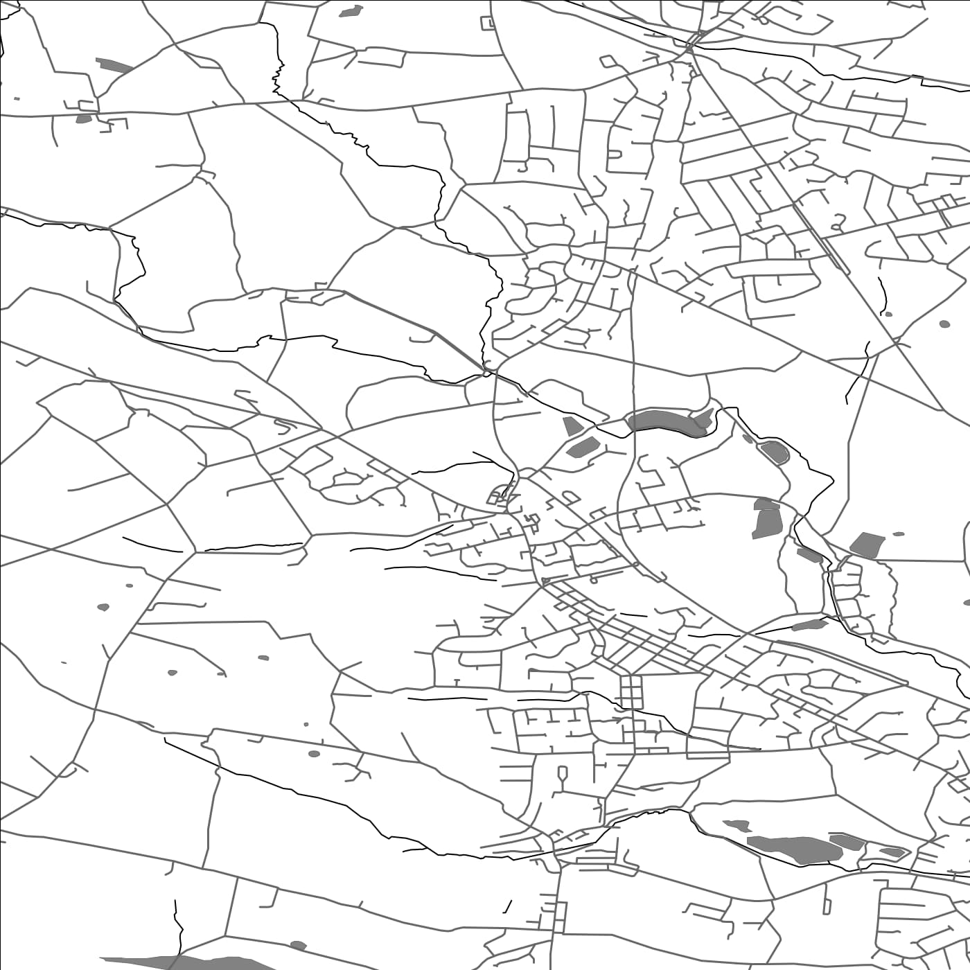 ROAD MAP OF TOTTINGTON, UNITED KINGDOM BY MAPBAKES