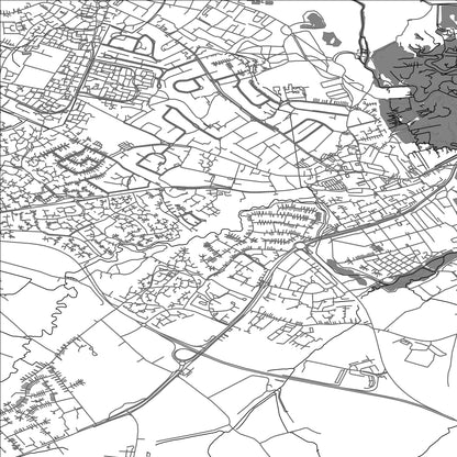 ROAD MAP OF TOTTON AND ELING, UNITED KINGDOM BY MAPBAKES