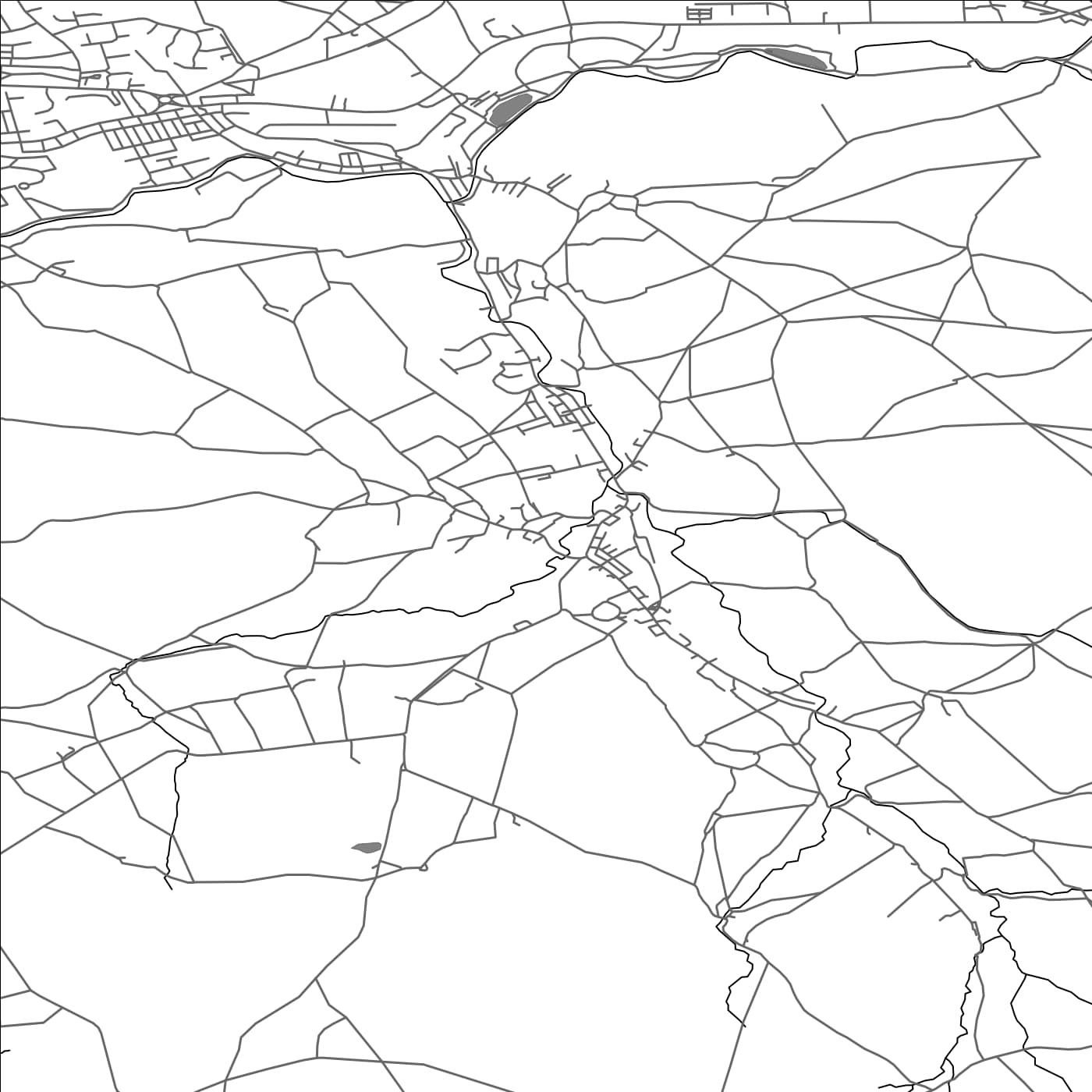 ROAD MAP OF TRAWDEN FOREST, UNITED KINGDOM BY MAPBAKES