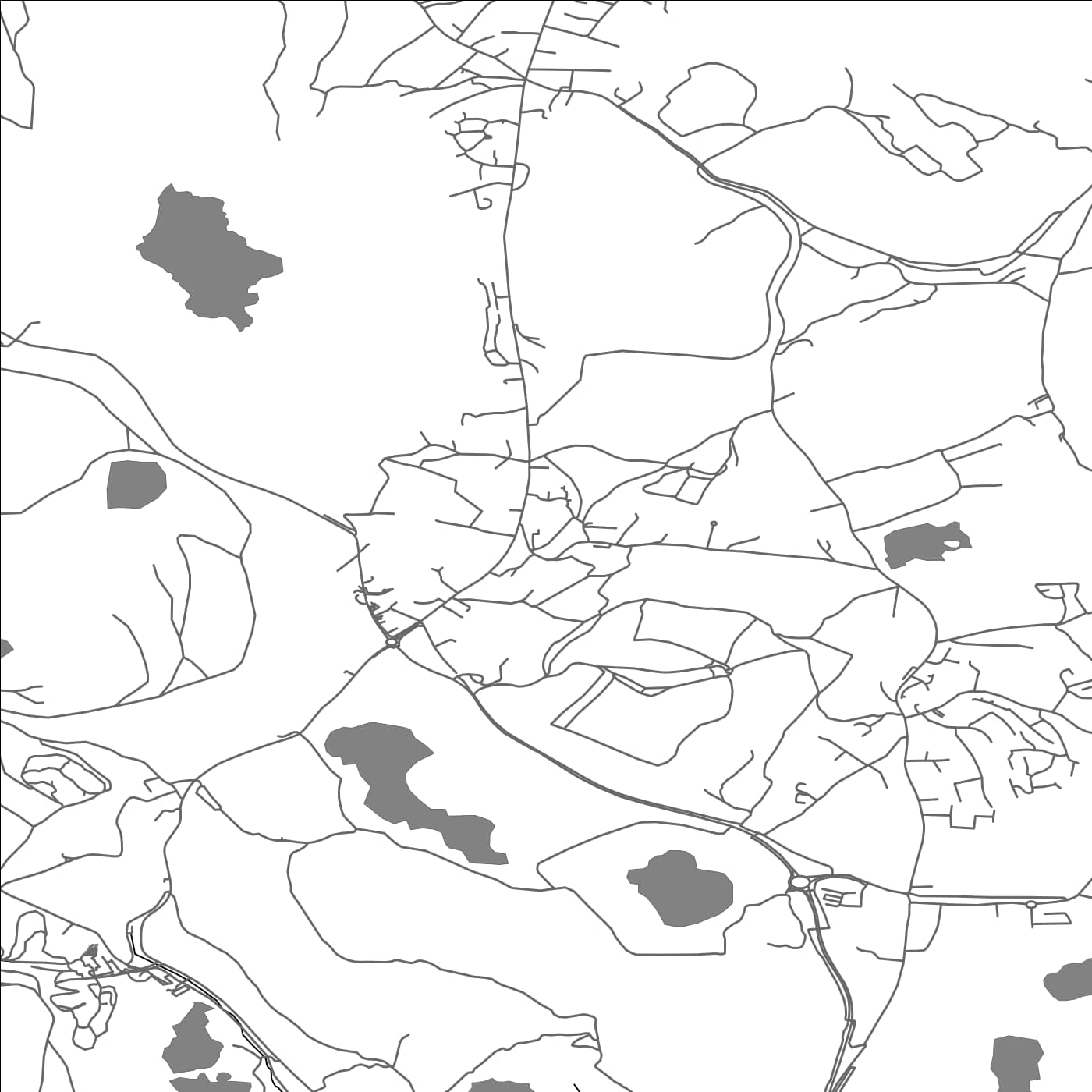 ROAD MAP OF TREVERBYN, UNITED KINGDOM BY MAPBAKES