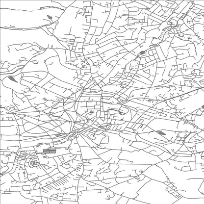 ROAD MAP OF TUNBRIDGE WELLS, UNITED KINGDOM BY MAPBAKES