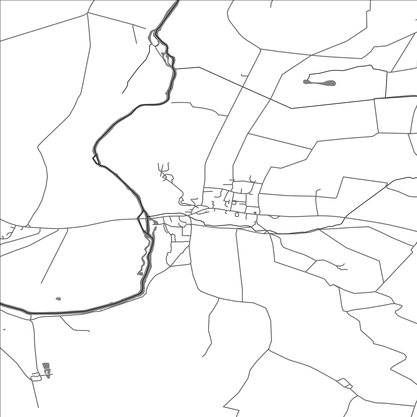 ROAD MAP OF TURVEY, UNITED KINGDOM BY MAPBAKES