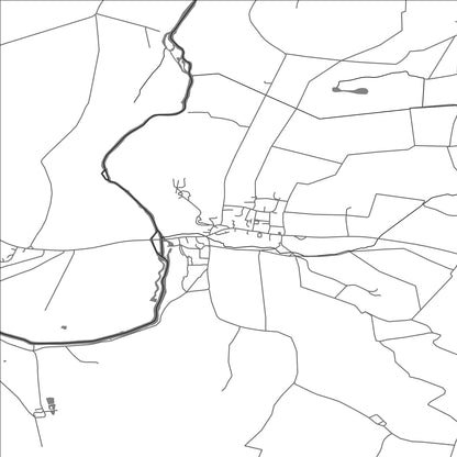 ROAD MAP OF TURVEY, UNITED KINGDOM BY MAPBAKES