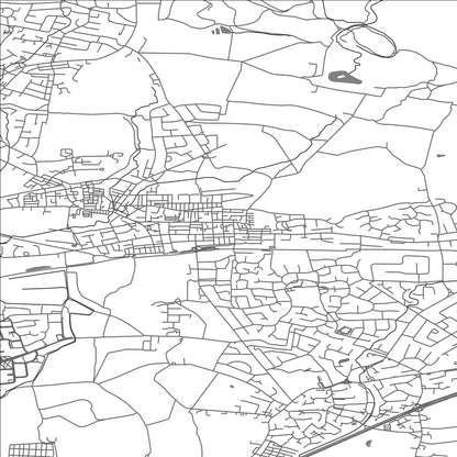 ROAD MAP OF TYLDESLEY, UNITED KINGDOM BY MAPBAKES