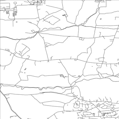 ROAD MAP OF ULNES WALTON, UNITED KINGDOM BY MAPBAKES