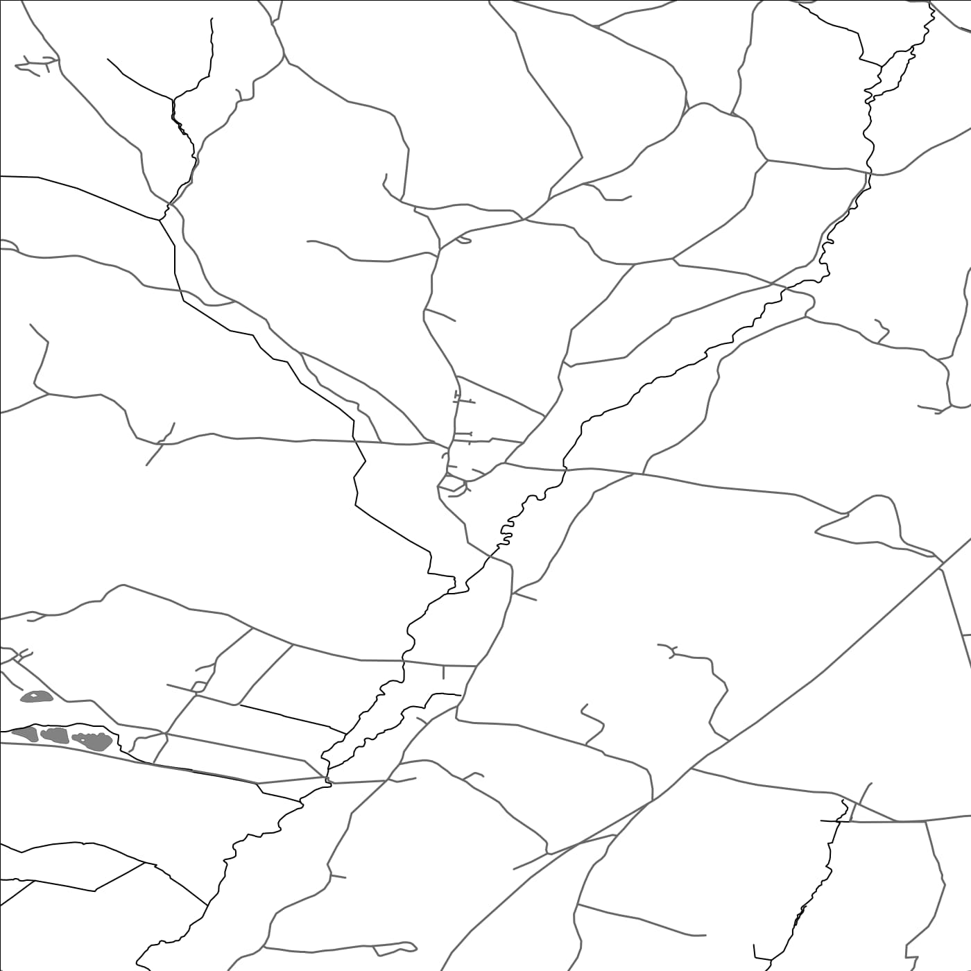 ROAD MAP OF UPOTTERY, UNITED KINGDOM BY MAPBAKES