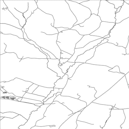 ROAD MAP OF UPOTTERY, UNITED KINGDOM BY MAPBAKES