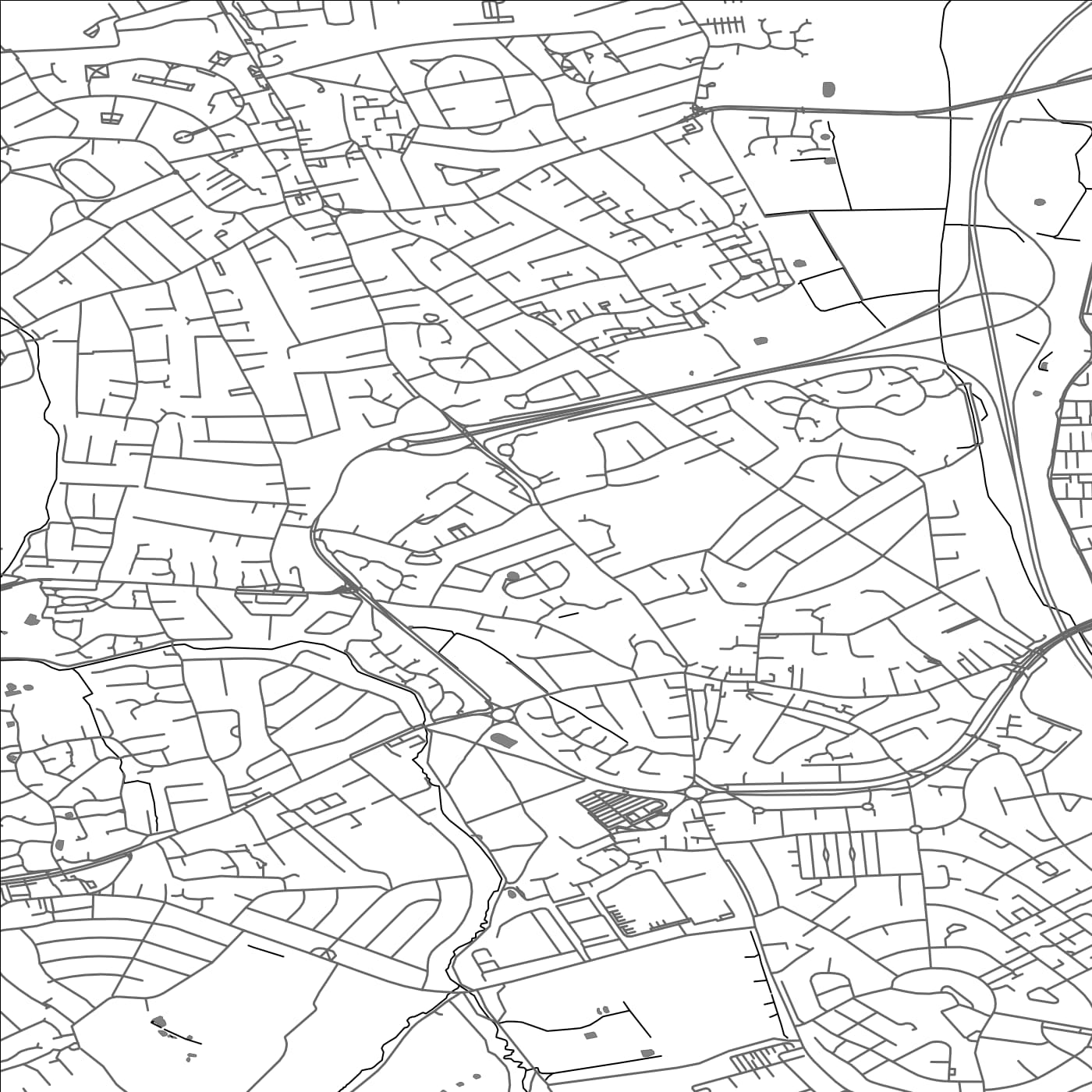 ROAD MAP OF UPTON PYNE, UNITED KINGDOM BY MAPBAKES