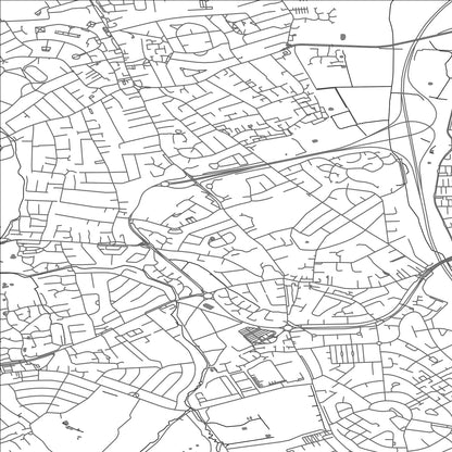 ROAD MAP OF UPTON PYNE, UNITED KINGDOM BY MAPBAKES