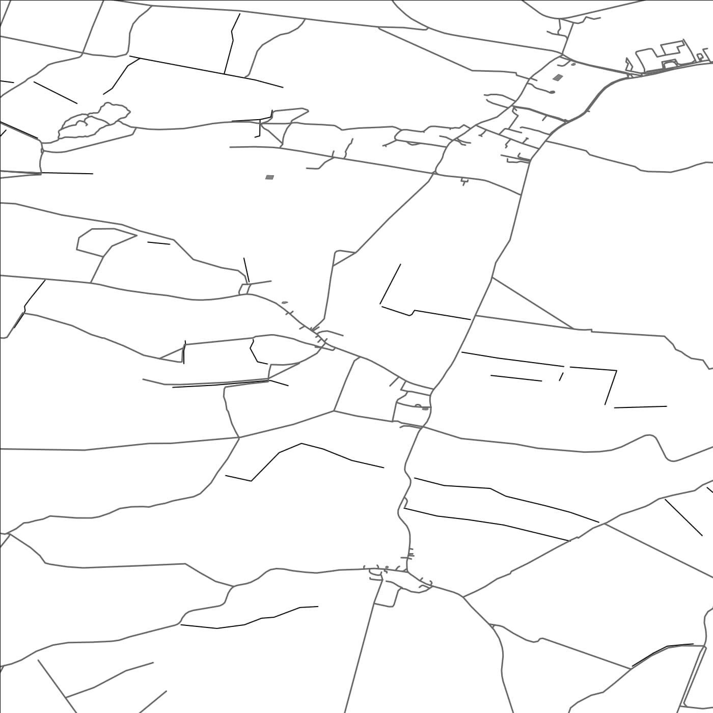 ROAD MAP OF UPWOOD AND THE RAVELEYS, UNITED KINGDOM BY MAPBAKES