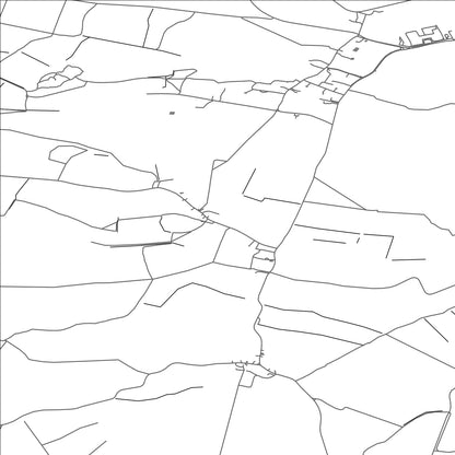 ROAD MAP OF UPWOOD AND THE RAVELEYS, UNITED KINGDOM BY MAPBAKES