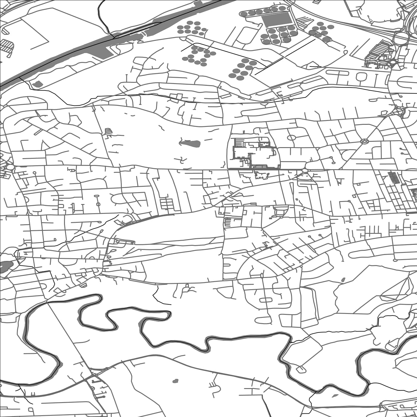 ROAD MAP OF URMSTON, UNITED KINGDOM BY MAPBAKES