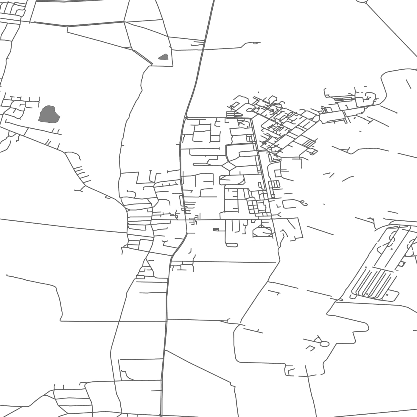 ROAD MAP OF WADDINGTON, UNITED KINGDOM BY MAPBAKES