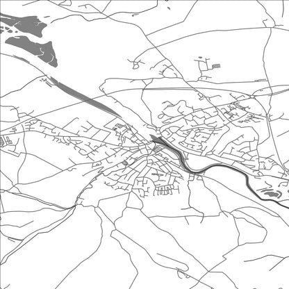 ROAD MAP OF WADEBRIDGE, UNITED KINGDOM BY MAPBAKES